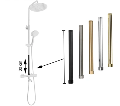 Rea Удлинитель для душевого гарнитура 30 см REA-K7702 Золото от интернет-магазина Purezza 