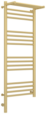 Сунержа Богема с полкой 3.0 Электрический полотенцесушитель 1000х400 Матовая шампань от интернет-магазина Purezza 