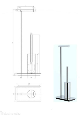 Langberger Accessories Стойка напольная круглая 70281 от интернет-магазина Purezza 