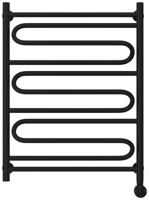 Стилье Формат 22 Электрический полотенцесушитель 800х600 Матовый черный от интернет-магазина Purezza 