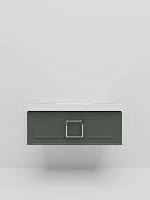 La Fenice Cubo Тумба под раковину 97.6х46.9 FNC-01-CUB-G-100 Серо-зеленый матовый от интернет-магазина Purezza 