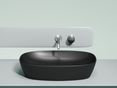 Ceramicanova Element Умывальник накладная чаша овальная 60х38 CN6049MB Черный матовый от интернет-магазина Purezza 
