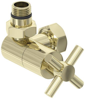 Сунержа Вентиль 3D левый (крест) G 1/2" НР х G 3/4" НГ 020-1410-1234 Шампань от интернет-магазина Purezza 