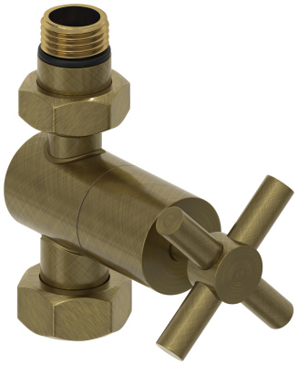 Сунержа Вентиль прямой крест G 1/2" НР х G 3/4" НГ 05-1409-1234 Состаренная бронза от интернет-магазина Purezza 