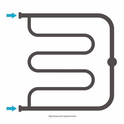 Сунержа Лира 2 полки+ Водяной полотенцесушитель 600х600 30-4012-6060 Матовый белый от интернет-магазина Purezza 