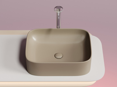 Ceramicanova Element Умывальник чаша накладная прямоугольная 50.5х38 CN6052MC Капучино матовый от интернет-магазина Purezza 