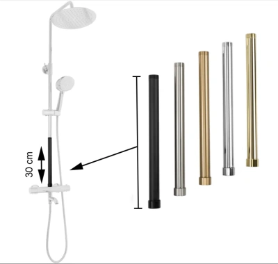 Rea Удлинитель для душевого гарнитура 30 см REA-K7700 от интернет-магазина Purezza 