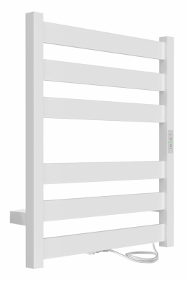 INDIGO Oktava Slim 5 Электрический полотенцесушитель 600х500 LСLOKS5E60-50WMRt Матовый белый от интернет-магазина Purezza 