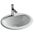 Ceramicanova Sun Раковина встраиваемая сверху овальная с переливом 51,5х45,5 CN6080 Белый от интернет-магазина Purezza 