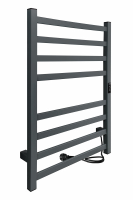 INDIGO Oktava Slim 3 Электрический полотенцесушитель 800х500 LСLOKS3E80-50MGRt Серый от интернет-магазина Purezza 
