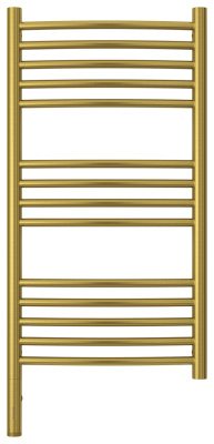 Сунержа Богема 3.0 выгнутая Электрический полотенцесушитель 800х400 Состаренная латунь от интернет-магазина Purezza 