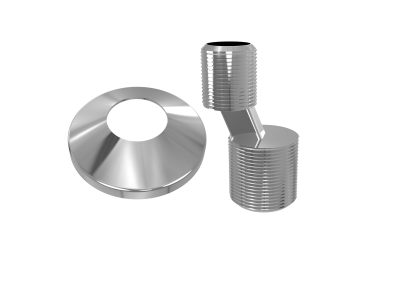 Terminus Эксцентрик HP 3/4*1/2 с конической декоративной чашкой 4620768882555 Нержавеющая сталь от интернет-магазина Purezza 