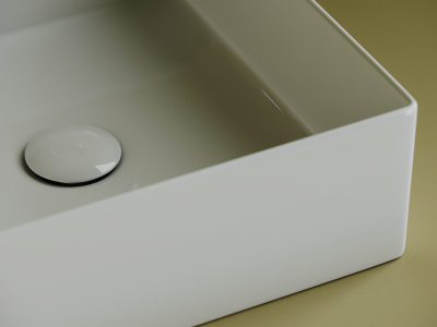 Ceramicanova Element Накладная раковина квадратная 36,1х36,1 CN6068 Белый от интернет-магазина Purezza 