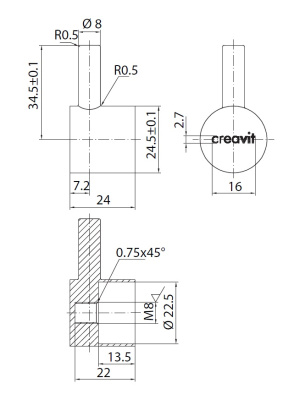 Creavit Запорный вентиль угловой, с фильтром JK001 от интернет-магазина Purezza 