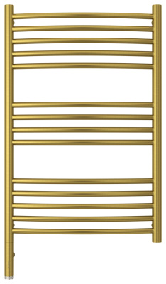 Сунержа Богема 3.0 выгнутая Электрический полотенцесушитель 800х500 Состаренная латунь от интернет-магазина Purezza 