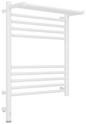 Сунержа Богема с полкой 3.0 Электрический полотенцесушитель 600х500 Матовый белый от интернет-магазина Purezza 