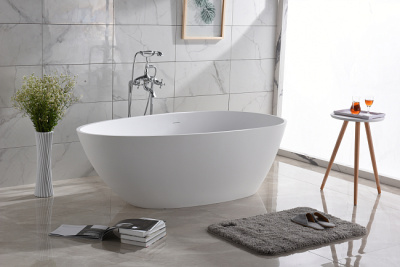 Maxonor ESPÍRITU Ванна из искусственного камня 1710х820х550 PL-BT2702 Белый матовый от интернет-магазина Purezza 