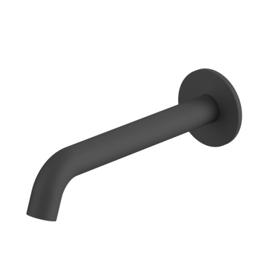 Whitecross Излив для ванны настенный 220 мм Y1202BL Матовый черный от интернет-магазина Purezza 