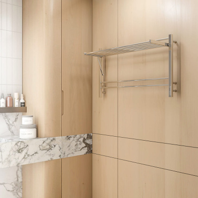 Terminus Горизонт П8 Электрический полотенцесушитель 600х1000 4670078543271 Нержавеющая сталь от интернет-магазина Purezza 