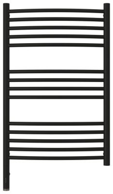 Сунержа Богема 3.0 выгнутая Электрический полотенцесушитель 800х500 Матовый черный от интернет-магазина Purezza 