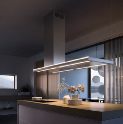Falmec LUMEN ISOLA NRS 175 DX Островная вытяжка 1750 мм "Тихая вытяжка", CLUI75.E4P2#NEUI490F от интернет-магазина Purezza 