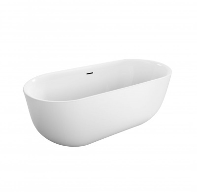 Belbagno Овальная акриловая ванна в комплекте со сливом-переливом 170x77x60 BB706-1700-770 от интернет-магазина Purezza 