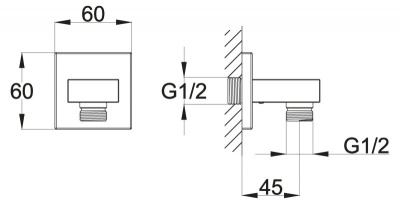 Belbagno ARLIE Штуцер ARL-PG-CRM от интернет-магазина Purezza 