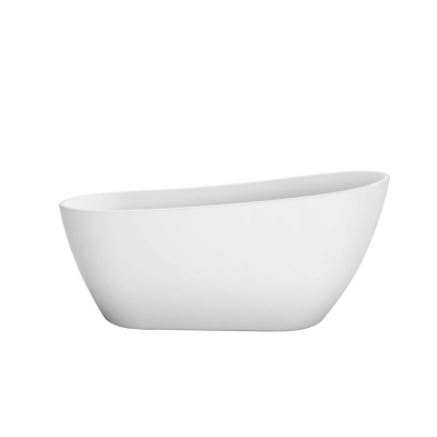 Belbagno Полукруглая акриловая ванна в комплекте со сливом-переливом 170x80x72 BB704-1700-800-K от интернет-магазина Purezza 