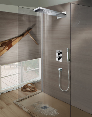 BOSSINI Manhattan1 Душевая панель 500 x 200 x 24 мм, 1 режим (дождь) I00575.030 от интернет-магазина Purezza 