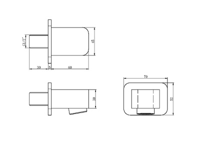 Maxonor Излив для ванны PL77/5 от интернет-магазина Purezza 