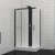 Black&White G8708 душевая кабина с чёрным профилем 110х80 от интернет-магазина Purezza 