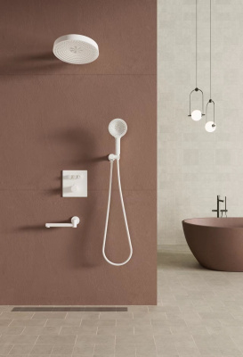 Bronze de Luxe OMG! Комплект для душа встраиваемый, термостат, 3 выхода 1011W Белый от интернет-магазина Purezza 