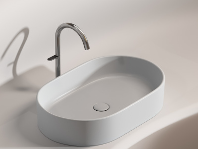 Ceramicanova Element Умывальник чаша накладная овальная 60.8х38.5 CN6048MSG Серый матовый от интернет-магазина Purezza 