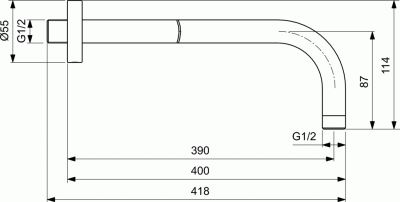 Ideal Standard BD006XC CERATHERM Комплект (A4888AA + A1000NU + B9448AA + B2618AA + B9445AA +B0383MY) от интернет-магазина Purezza 