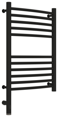 Сунержа Богема 3.0 выгнутая Электрический полотенцесушитель 600х400 Матовый черный от интернет-магазина Purezza 
