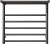 Maxonor Электрический полотенцесушитель 550х600 PL-TRE03-55-5-3 Серый от интернет-магазина Purezza 