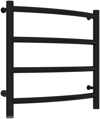 Сунержа Галант 4.0 Электрический полотенцесушитель 500х500 Матовый черный от интернет-магазина Purezza 