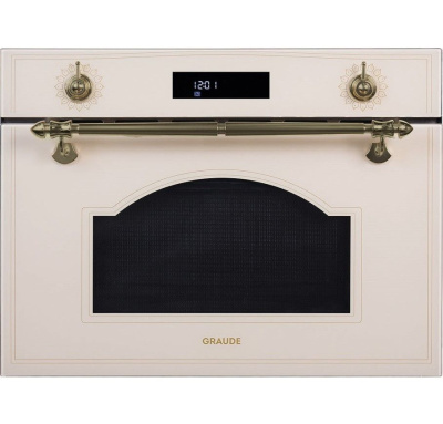 Graude Classic компактный духовой шкаф с СВЧ и грилем бежевый, BWGK 45.0 EL от интернет-магазина Purezza 