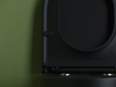 Ceramicanova Ulma Rimless Подвесной унитаз CN4006MB Черный матовый от интернет-магазина Purezza 