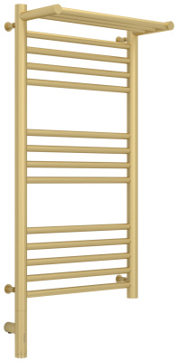 Сунержа Богема с полкой 3.0 Электрический полотенцесушитель 800х400 Матовая шампань от интернет-магазина Purezza 