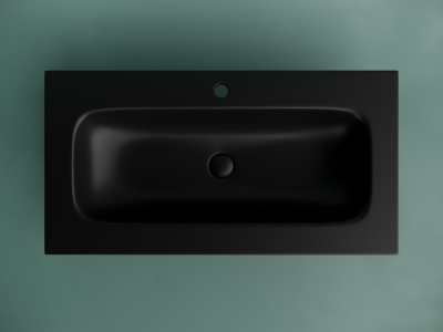 Ceramicanova Grace Раковина накладная с отверстием под смеситель 91х45,7 CN7019MB Черный матовый от интернет-магазина Purezza 