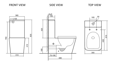 SantiLine Напольный безободковый унитаз, сиденье микролифт SL-5028 Белый от интернет-магазина Purezza 