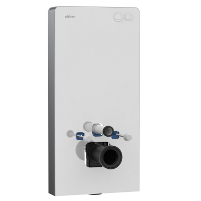 ABBER Инсталляционный модуль внешнего монтажа для подвесного унитаза AC0107MW Белый от интернет-магазина Purezza 