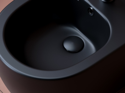 Ceramicanova Play Подвесное биде CN3002MB Черный матовый от интернет-магазина Purezza 