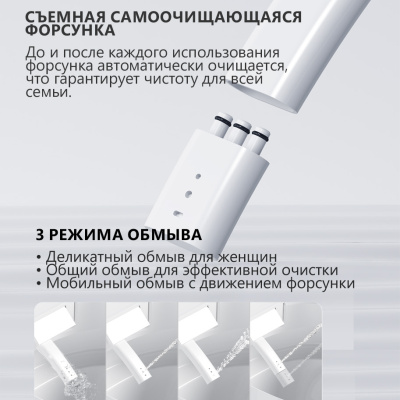ABBER Bequem AC1121S Электронный унитаз-биде подвесной белый от интернет-магазина Purezza 