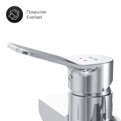 AM.PM X-Joy Смеситель для ванны и душа с длинным изливом F85A90000 от интернет-магазина Purezza 