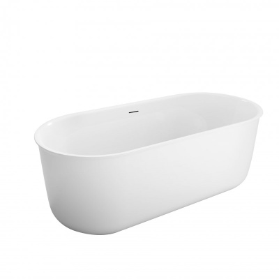 Belbagno Овальная акриловая ванна в комплекте со сливом-переливом 170x78x60 BB709-1700-780 от интернет-магазина Purezza 
