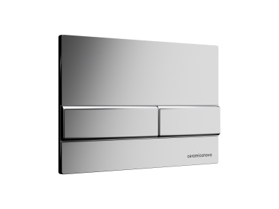 Ceramicanova Envision Система инсталляции для унитазов с кнопкой смыва Flat, хром матовый CN1002M от интернет-магазина Purezza 