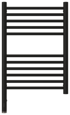 Сунержа Богема 3.0 прямая Электрический полотенцесушитель 600х400 Матовый черный от интернет-магазина Purezza 