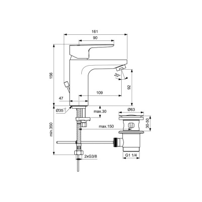 Ideal Standard BD005AA CERAPLAN III Промо комплект (BC560AA+B0718AA+B2621AA) от интернет-магазина Purezza 